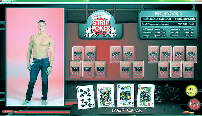 Strip poker online is a form of poker